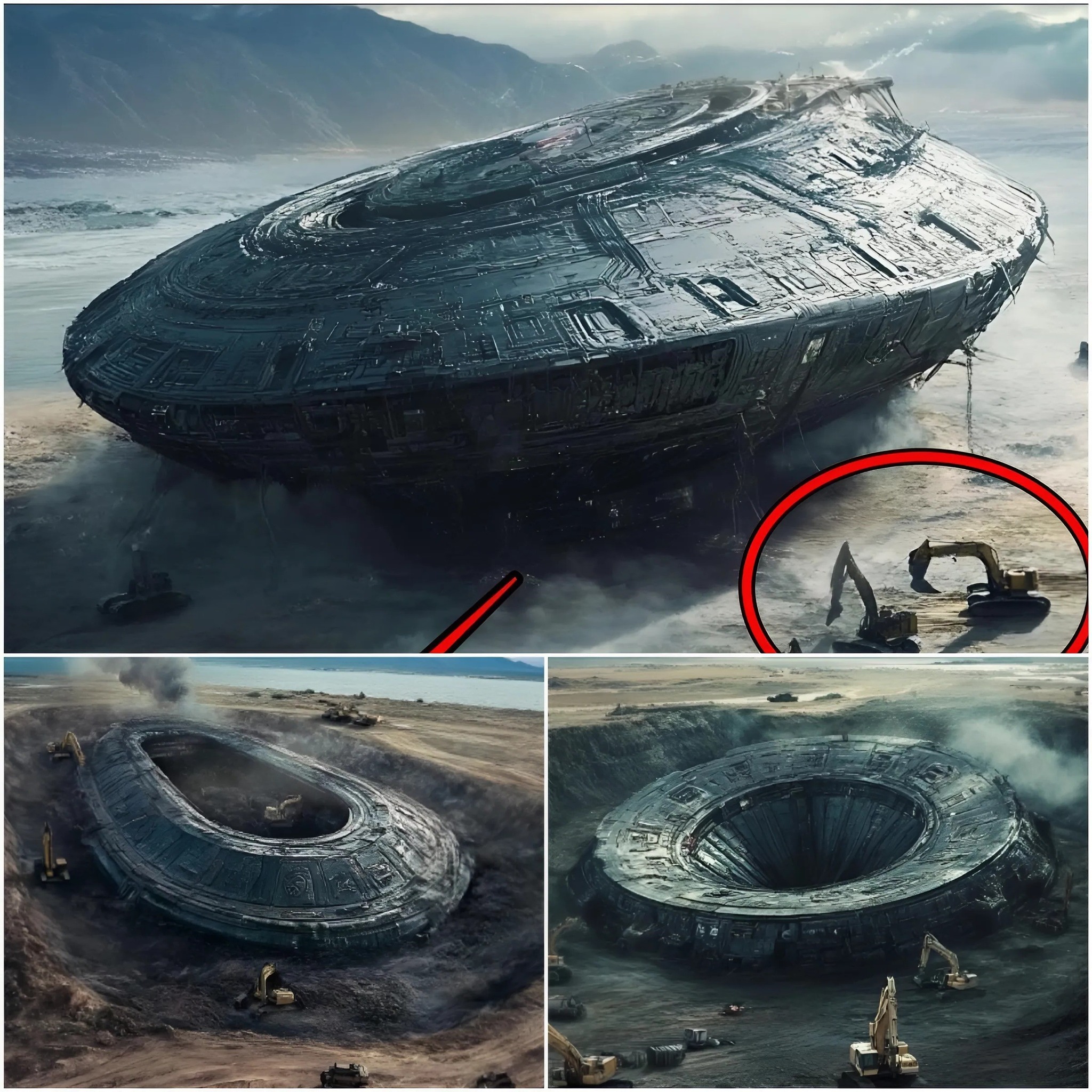 A Gigantic, Unidentified Spaceship Has Allegedly Been Discovered Deep Beneath the Earth’s Surface After Remaining Hidden for Thousands of Years. - UFO Secret